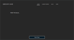 Desktop Screenshot of gregoryashe.com