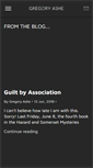 Mobile Screenshot of gregoryashe.com