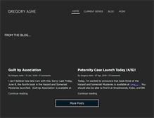 Tablet Screenshot of gregoryashe.com
